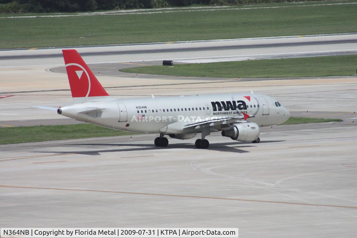 N364NB, 2003 Airbus A319-114 C/N 2002, TPA spotting
