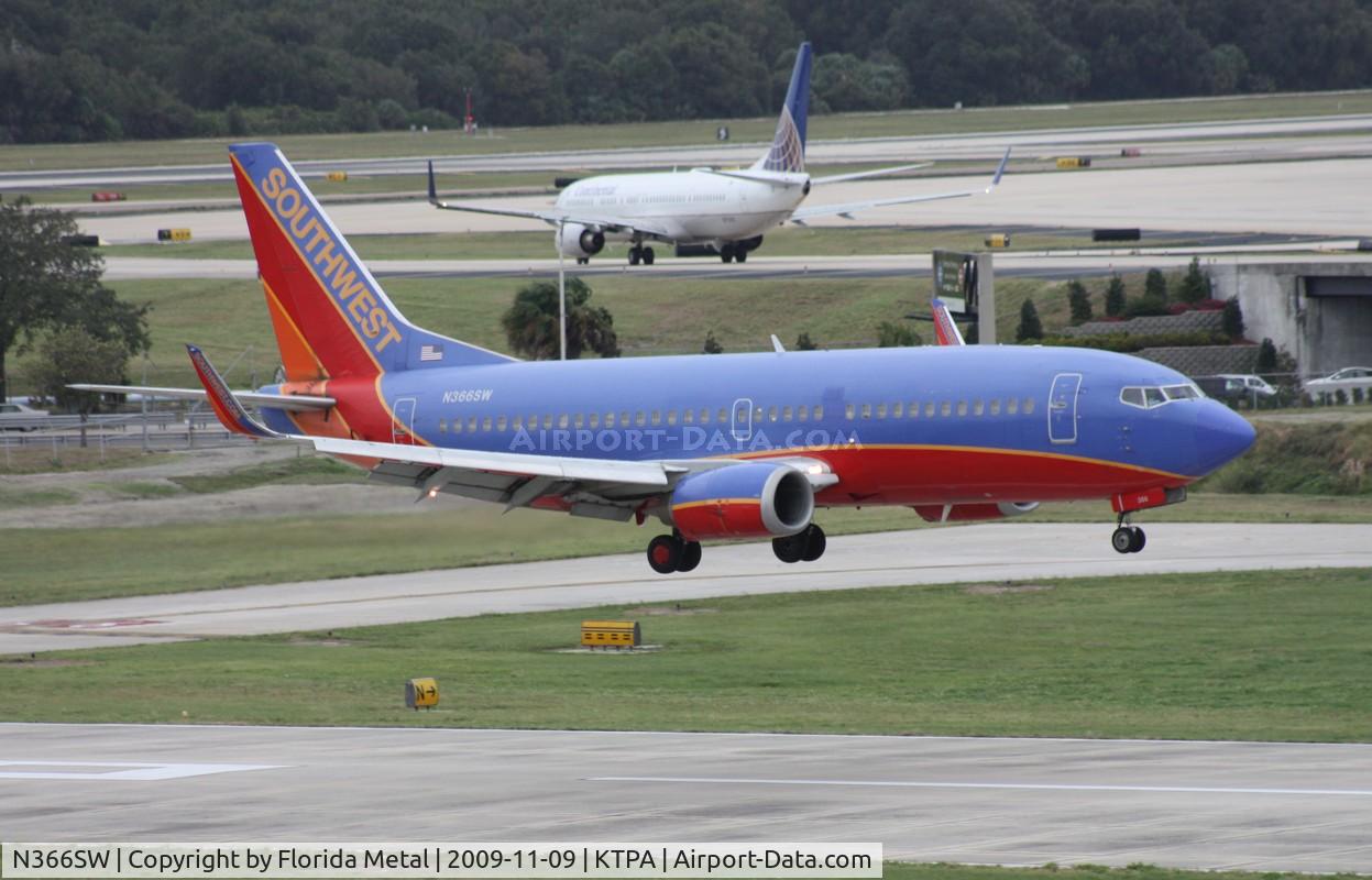 N366SW, 1993 Boeing 737-3H4 C/N 26577, TPA spotting