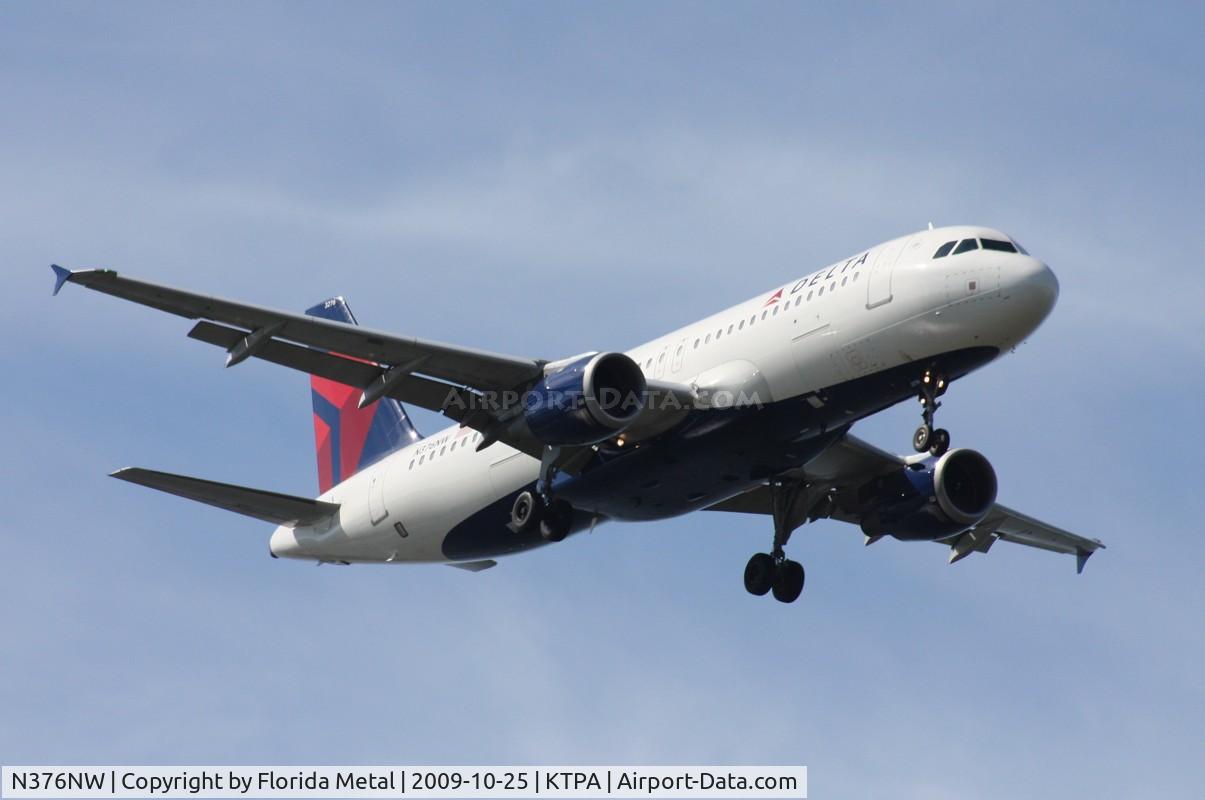 N376NW, 2002 Airbus A320-212 C/N 1812, TPA spotting