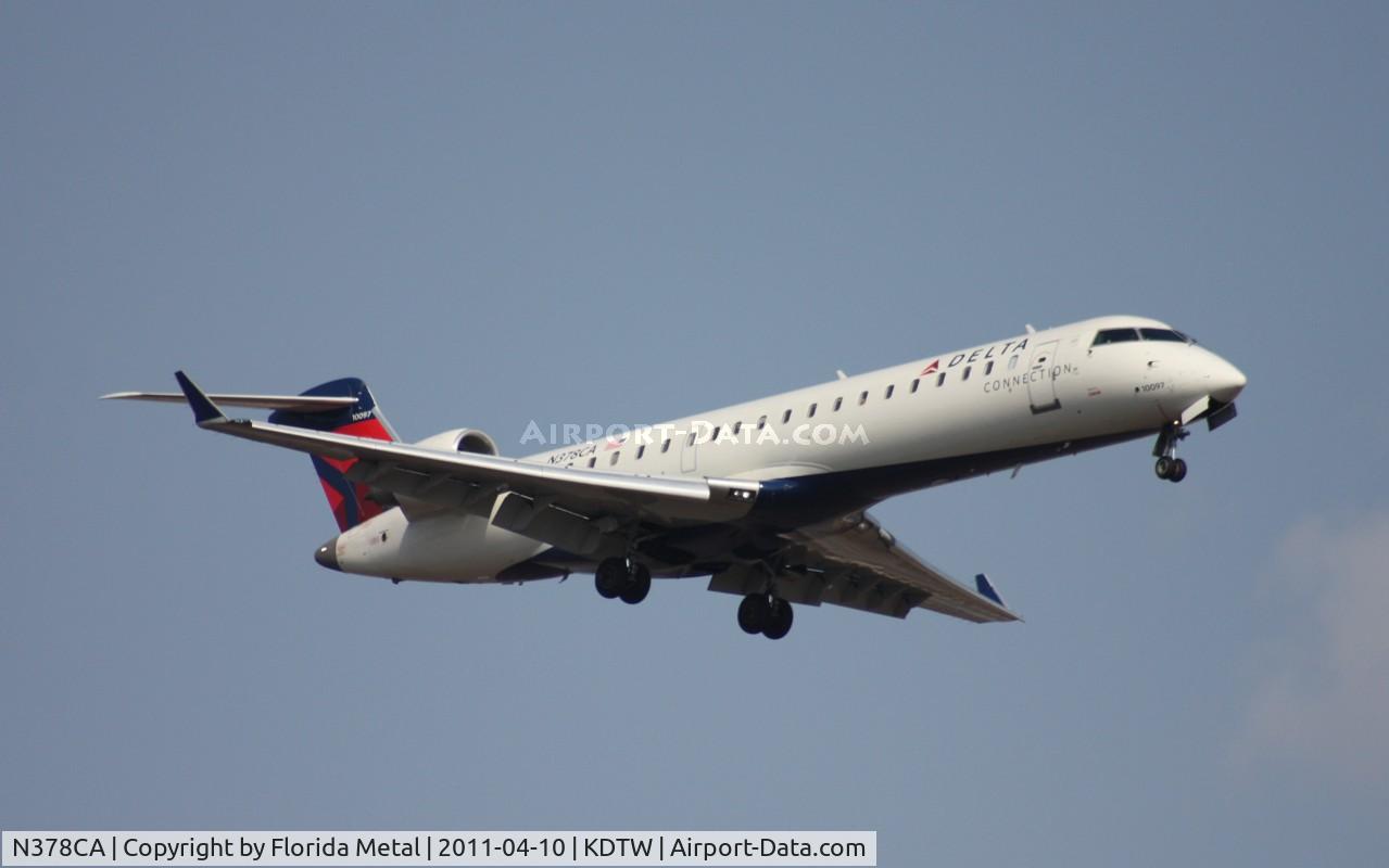 N378CA, 2003 Bombardier CRJ-701 (CL-600-2C10) Regional Jet C/N 10097, DTW spotting