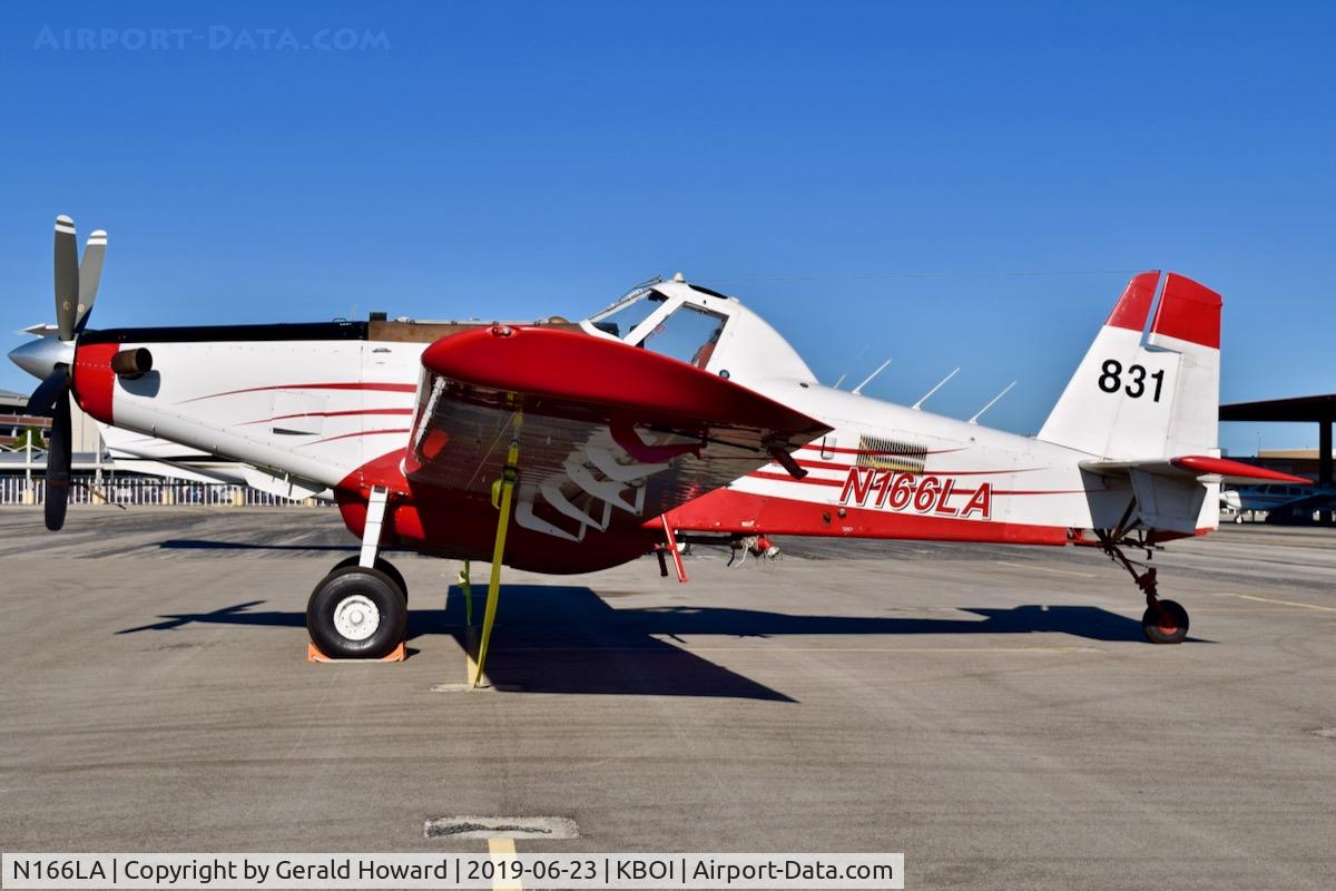 N166LA, 2004 Air Tractor Inc AT-802A C/N 802A-0166, Parked on there north GA ramp.