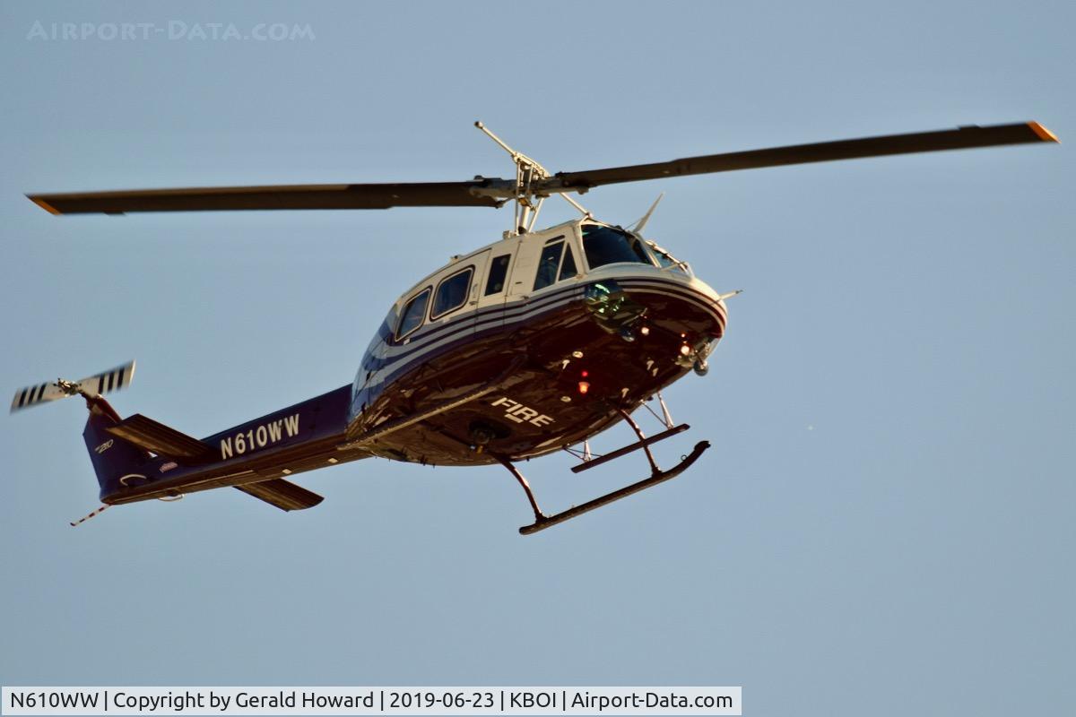 N610WW, 2008 Bell 210 C/N 21004, Landing BOI