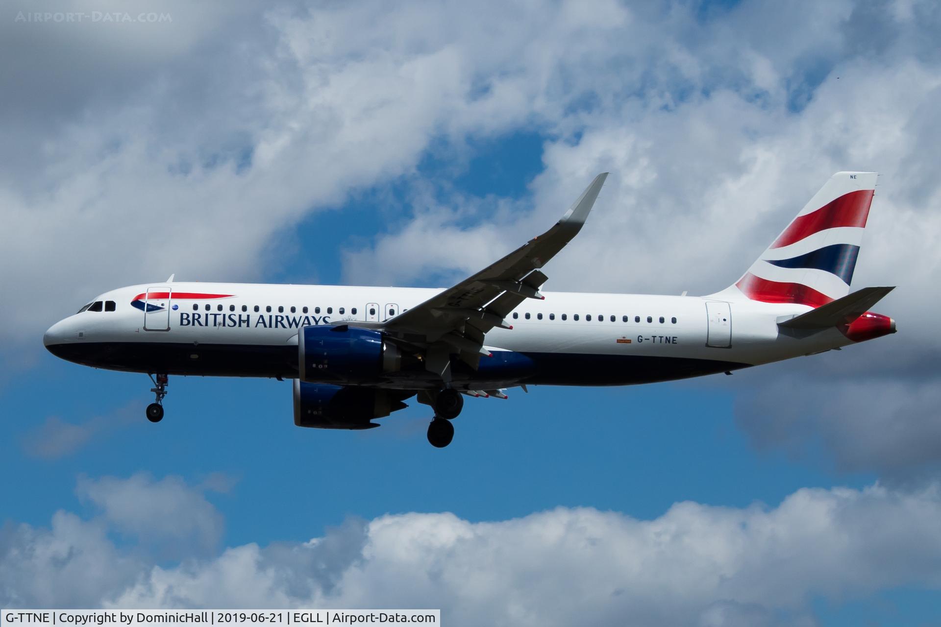 G-TTNE, 2018 Airbus A320-251N C/N 8365, Landing RWY 27L