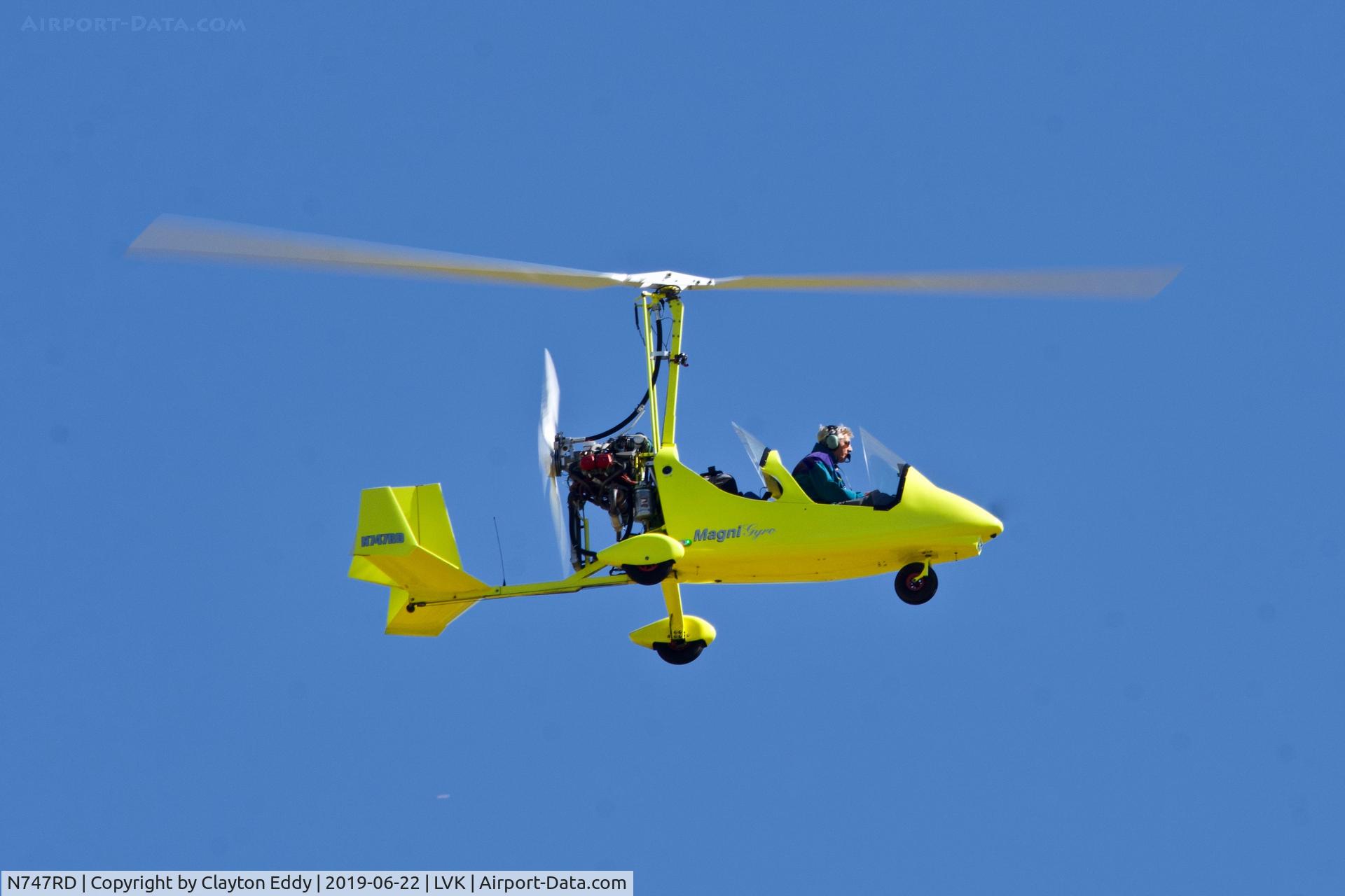 N747RD, 2015 Magni Gyro M-16 Tandem Trainer C/N 16-14-8744, Livermore Airport California 2019.