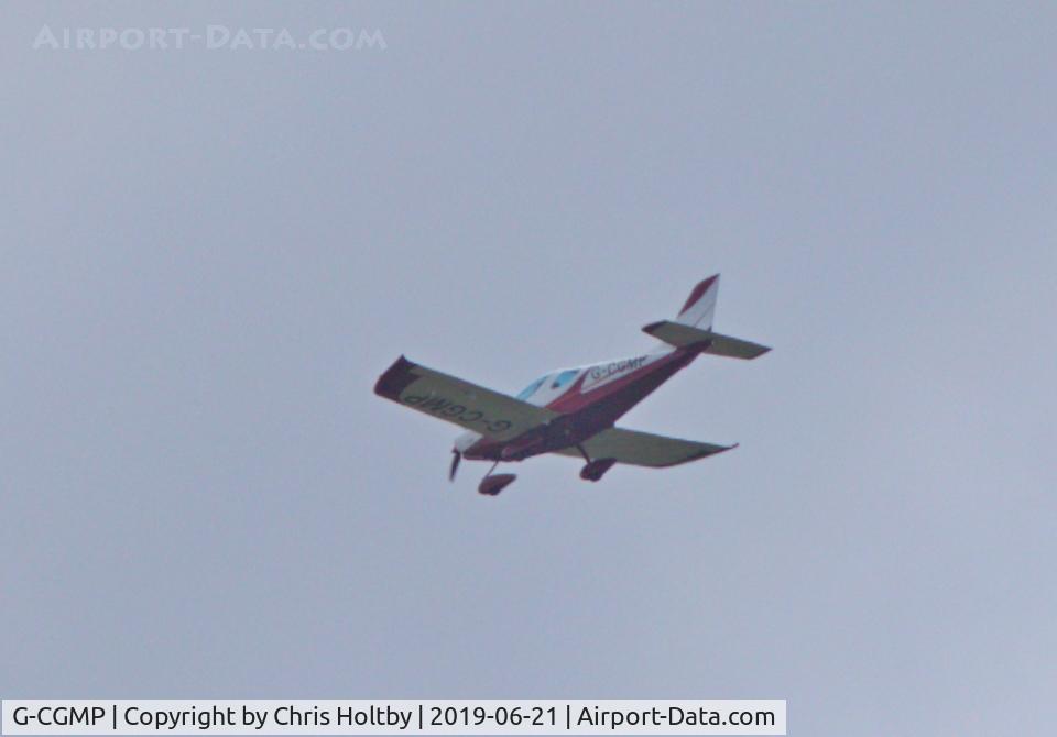 G-CGMP, 2010 Czech Sport Aircraft SportCruiser C/N 09SC3113, Flypast over Potters Bar, Herts.
