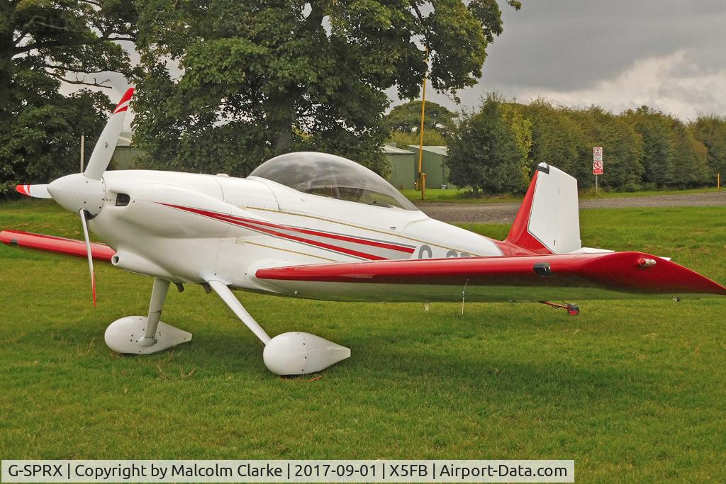 G-SPRX, 2005 Vans RV-4 C/N 1622, Vans RV-4 at Fishburn Airfield, UK.