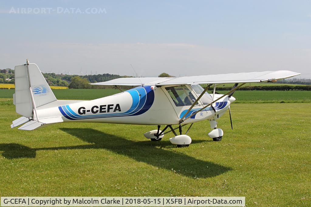 G-CEFA, 2007 Comco Ikarus C42 FB UK C/N PFA 322-14570, Comco Ikarus C42 FB UK at Fishburn Airfield, UK.