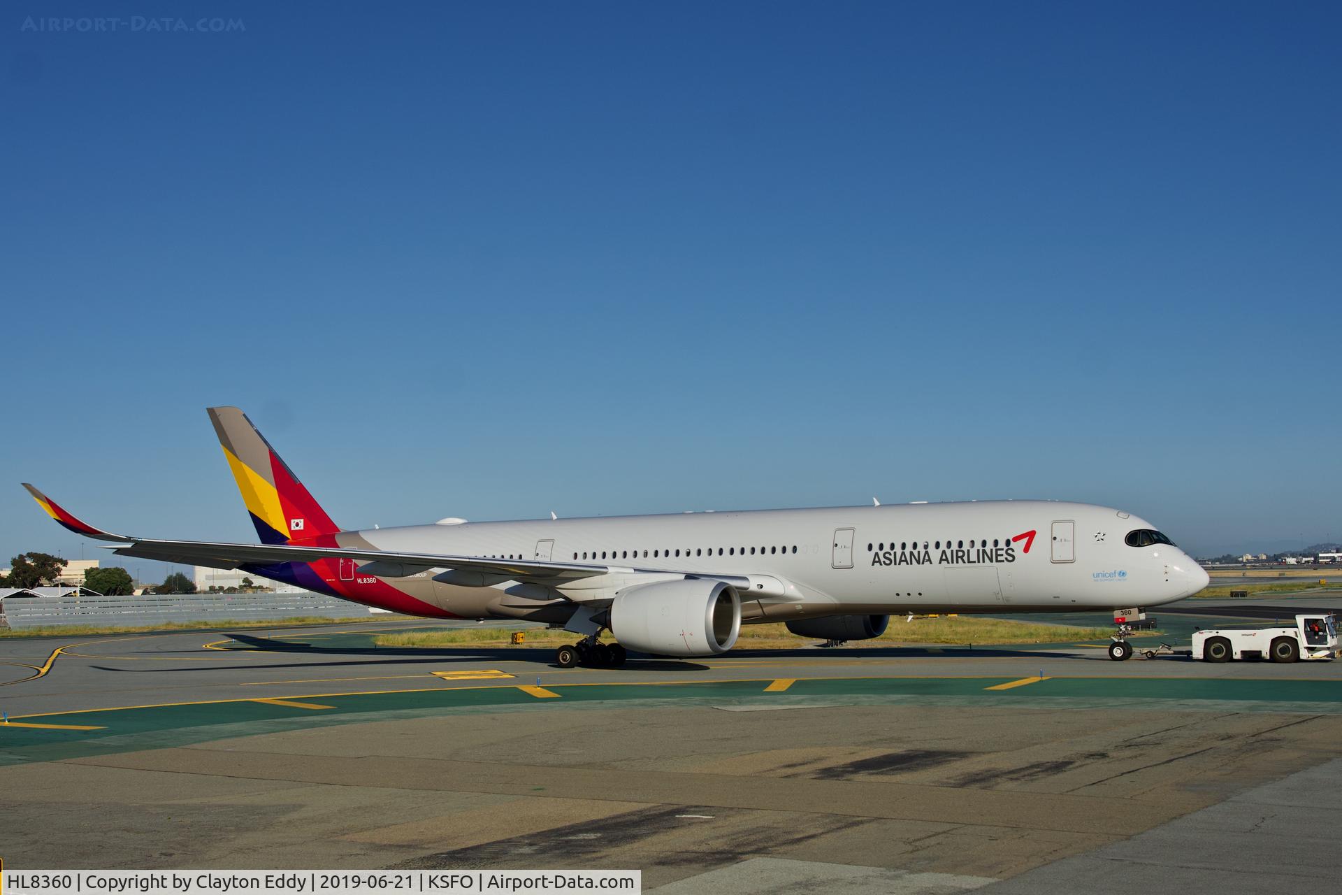 HL8360, 2018 Airbus A350-941 C/N 0234, SFO 2019.