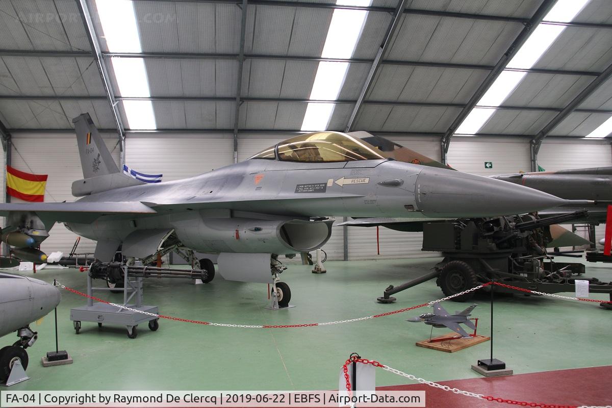 FA-04, SABCA F-16A Fighting Falcon C/N 6H-4, At museum R. Lallemant, Florennes Air Base.