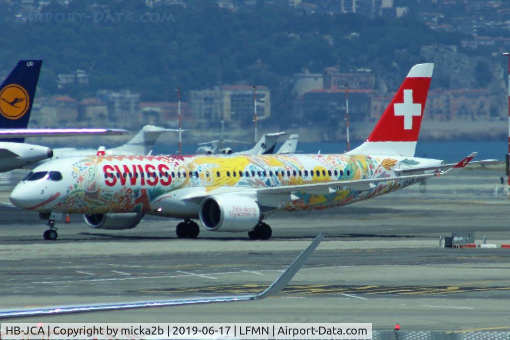 HB-JCA, 2017 Bombardier CSeries CS300 (BD-500-1A11) C/N 55010, Taxiing