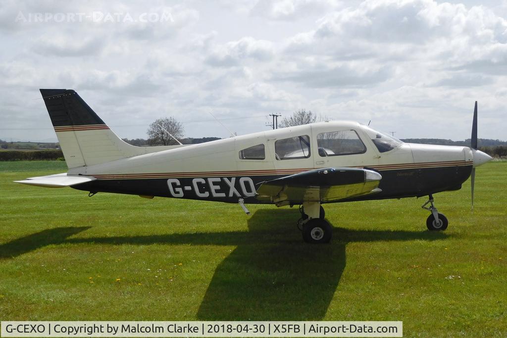 G-CEXO, 1998 Piper PA-28-161 Warrior III C/N 2842041, PA-28-161 Warrior III at Fishburn Airfield, UK.