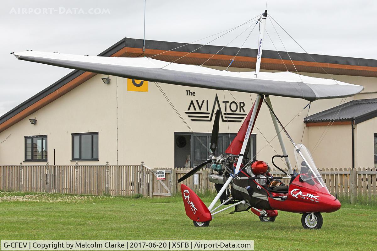 G-CFEV, 2008 P&M Aviation Pegasus Quik C/N 8375, P&M Pegasus Quik at Fishburn Airfield, UK.