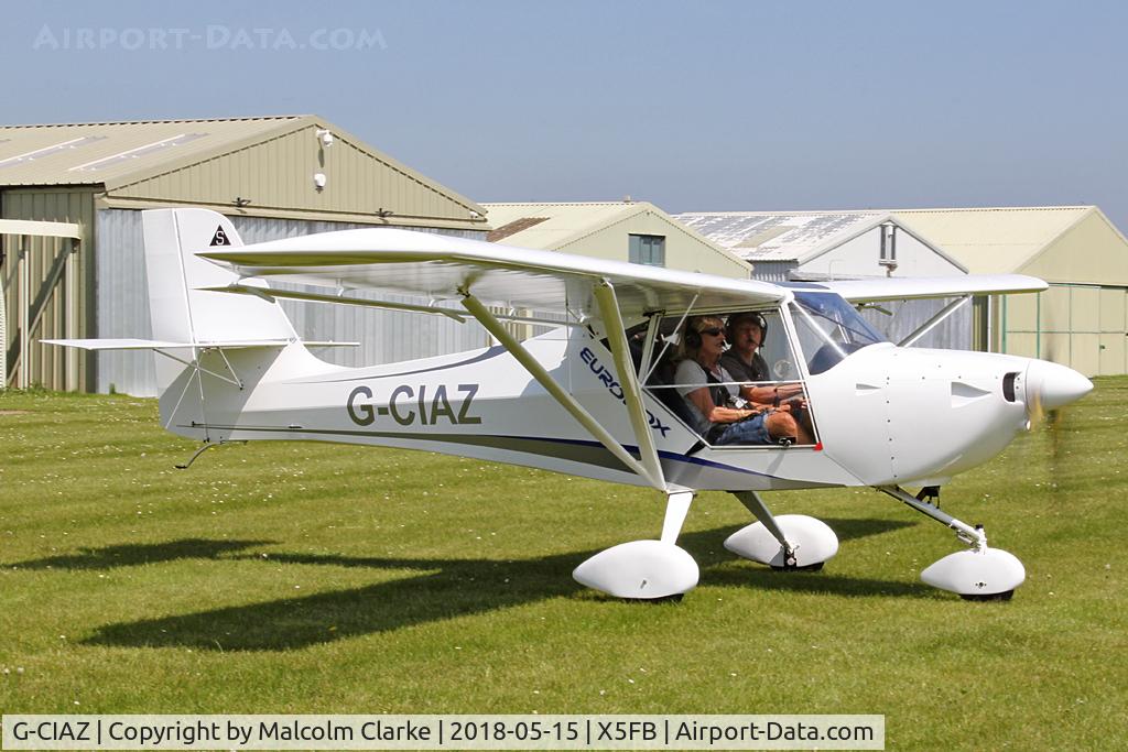 G-CIAZ, 2013 Aeropro Eurofox 912(1) C/N BMAA/HB/631, Aeropro Eurofox 912(1) at Fishburn Airfield, UK.