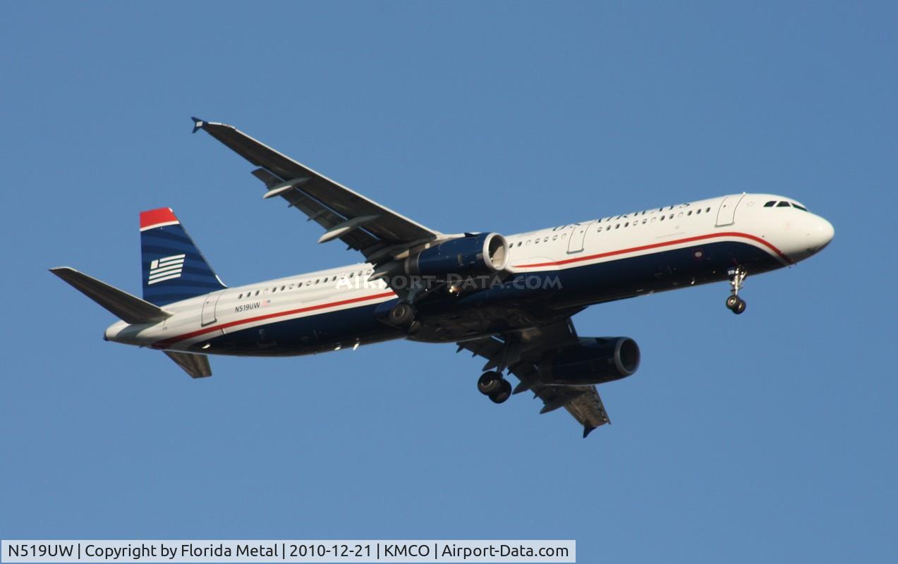 N519UW, 2009 Airbus A321-231 C/N 3881, MCO spotting