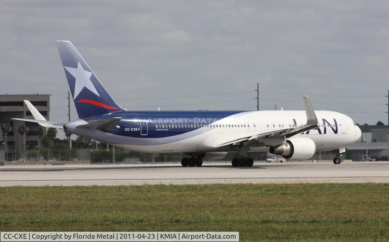 CC-CXE, 2008 Boeing 767-316/ER C/N 35696, MIA spotting