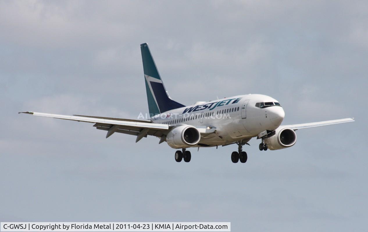 C-GWSJ, 2006 Boeing 737-6CT C/N 34621, MIA spotting