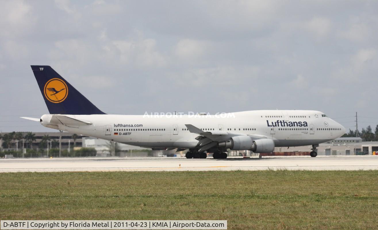 D-ABTF, 1991 Boeing 747-430M C/N 24967, MIA spotting