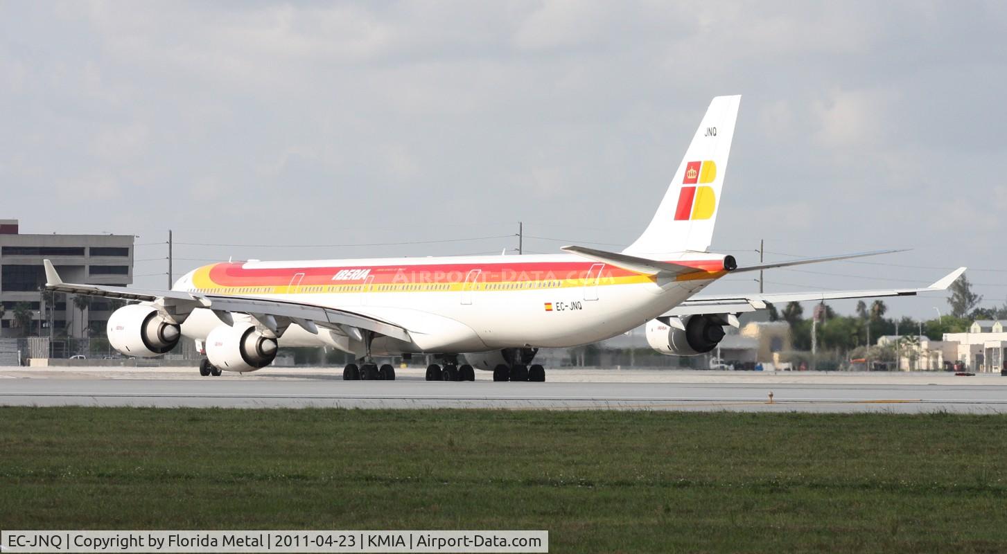 EC-JNQ, 2005 Airbus A340-642 C/N 727, MIA spotting