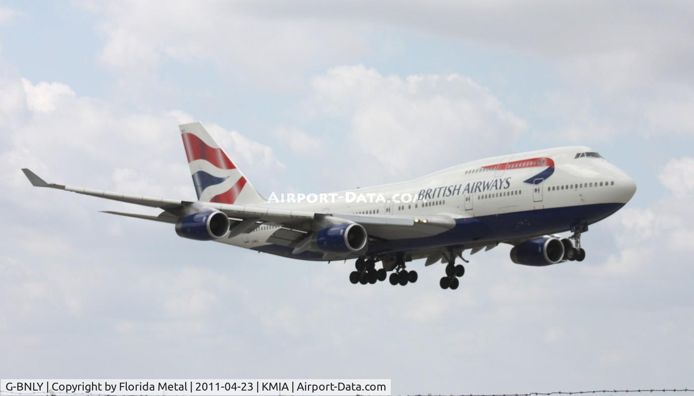 G-BNLY, 1993 Boeing 747-436 C/N 27090, MIA spotting