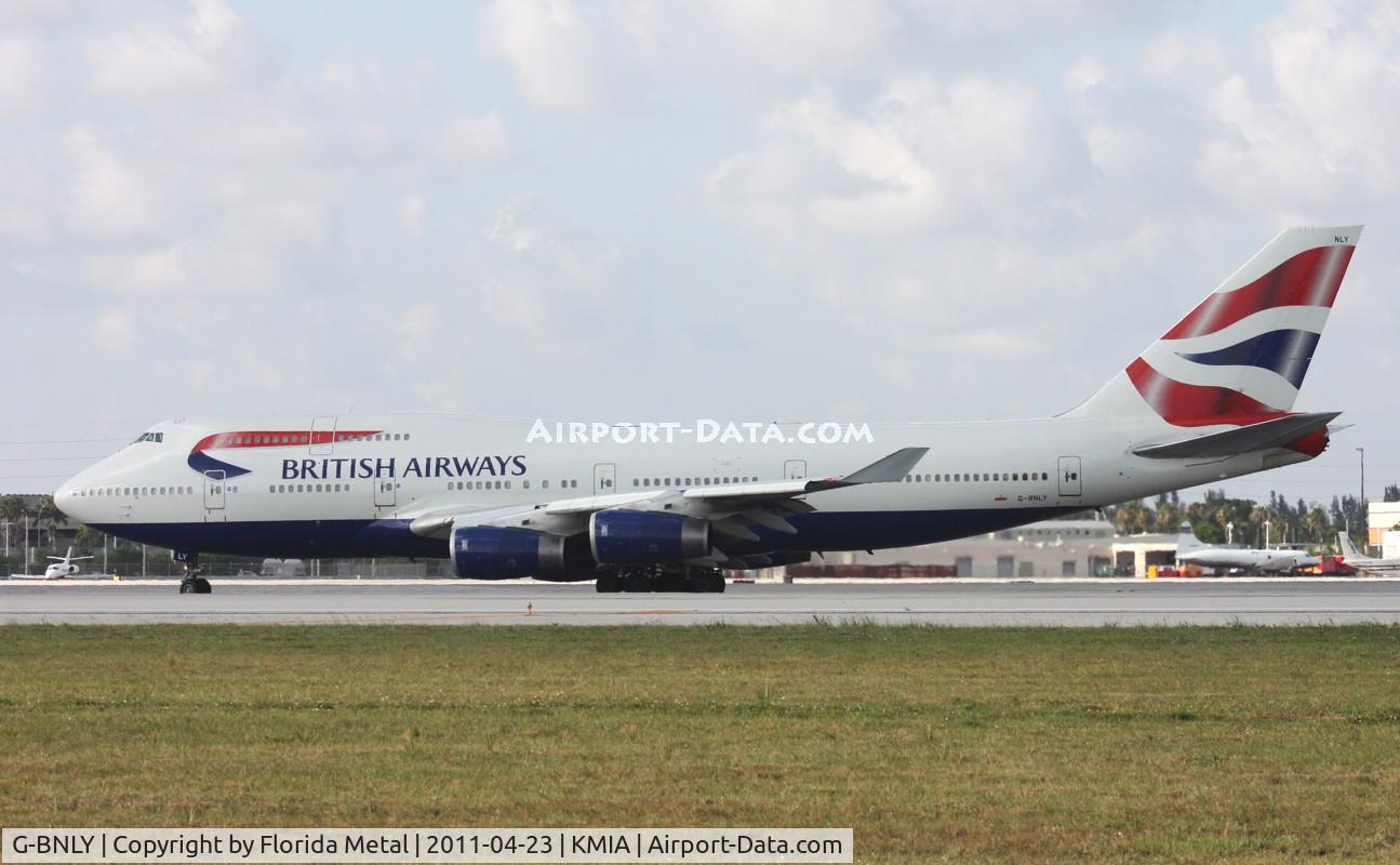 G-BNLY, 1993 Boeing 747-436 C/N 27090, MIA spotting