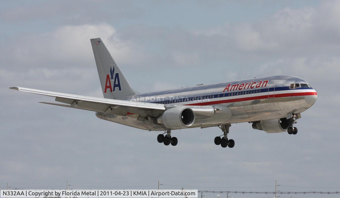 N332AA, 1987 Boeing 767-223 C/N 22331, MIA spotting
