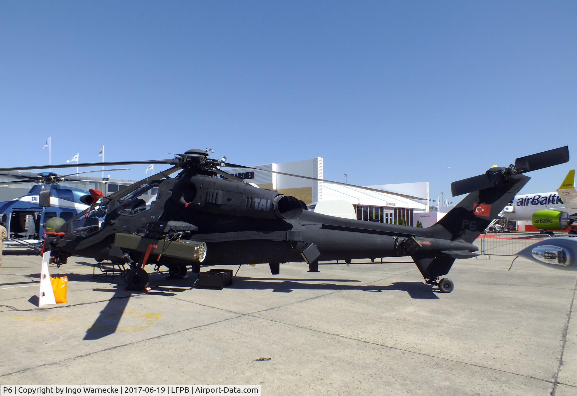 P6, AgustaWestland (TUSAS) T-129B ATAK C/N 29807, AgustaWestland (TUSAS TAI) T-129B Atak at the Aerosalon 2017, Paris