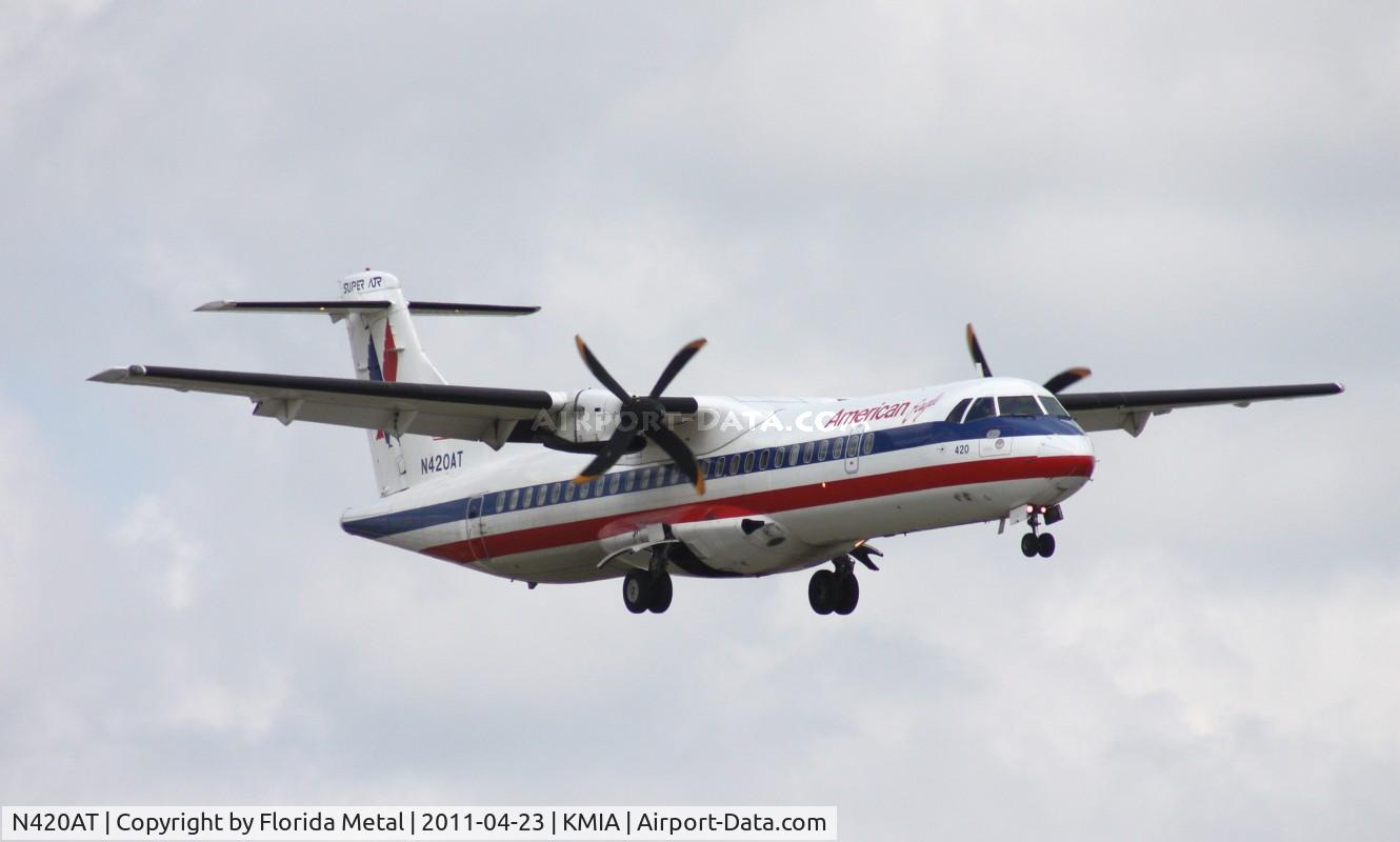 N420AT, 1994 ATR 72-212 C/N 420, MIA spotting