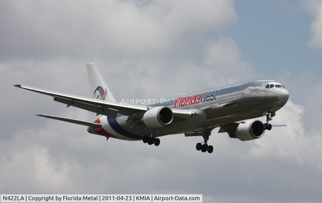 N422LA, 2007 Boeing 767-346F C/N 35818, MIA spotting