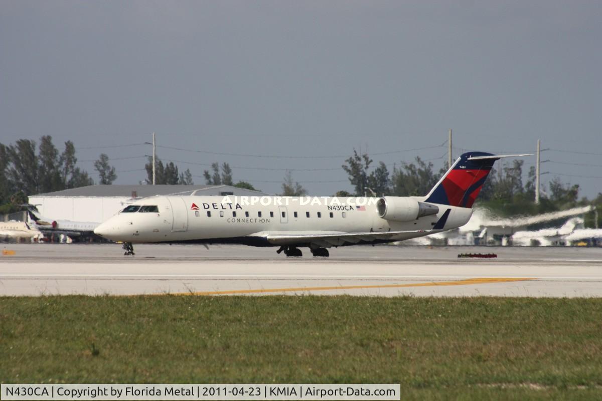 N430CA, 2000 Bombardier CRJ-100ER (CL-600-2B19) C/N 7461, MIA spotting