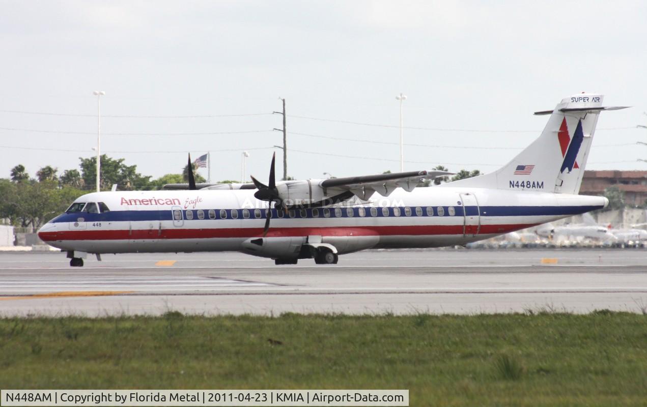 N448AM, 1995 ATR 72-212 C/N 448, MIA spotting