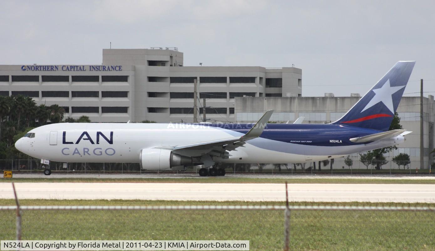 N524LA, 2007 Boeing 767-346F C/N 35816, MIA spotting