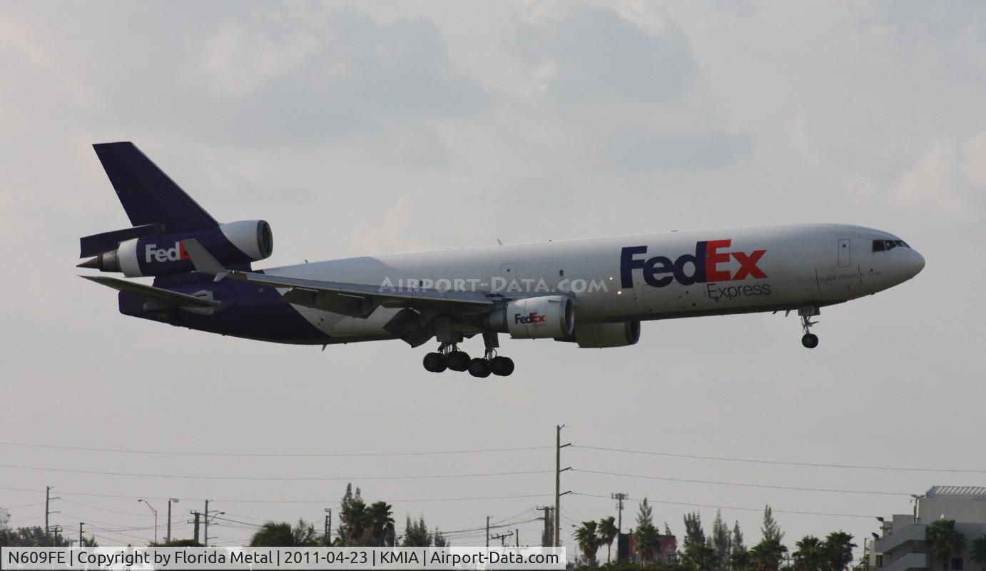 N609FE, 1993 McDonnell Douglas MD-11F C/N 48549, MIA spotting