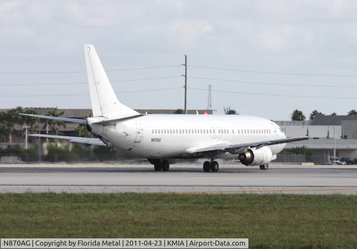 N870AG, 1988 Boeing 737-4Y0 C/N 23870, MIA spotting
