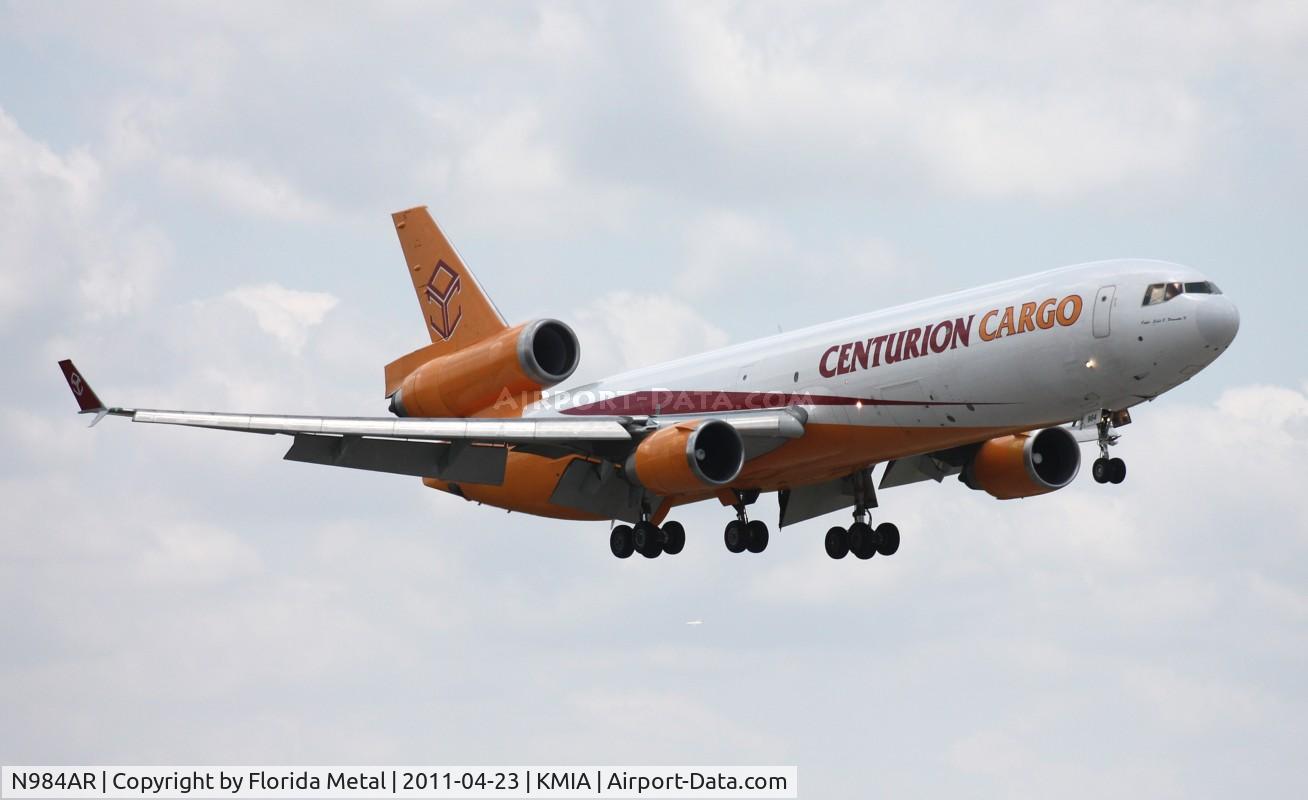 N984AR, 1992 McDonnell Douglas MD-11F C/N 48429, MIA spotting