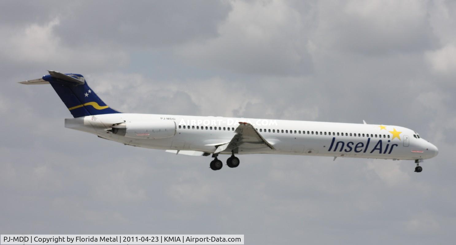 PJ-MDD, 1990 McDonnell Douglas MD-82 (DC-9-82) C/N 49972, MIA spotting