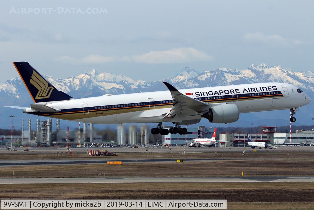 9V-SMT, 2017 Airbus A350-941 C/N 170, Landing