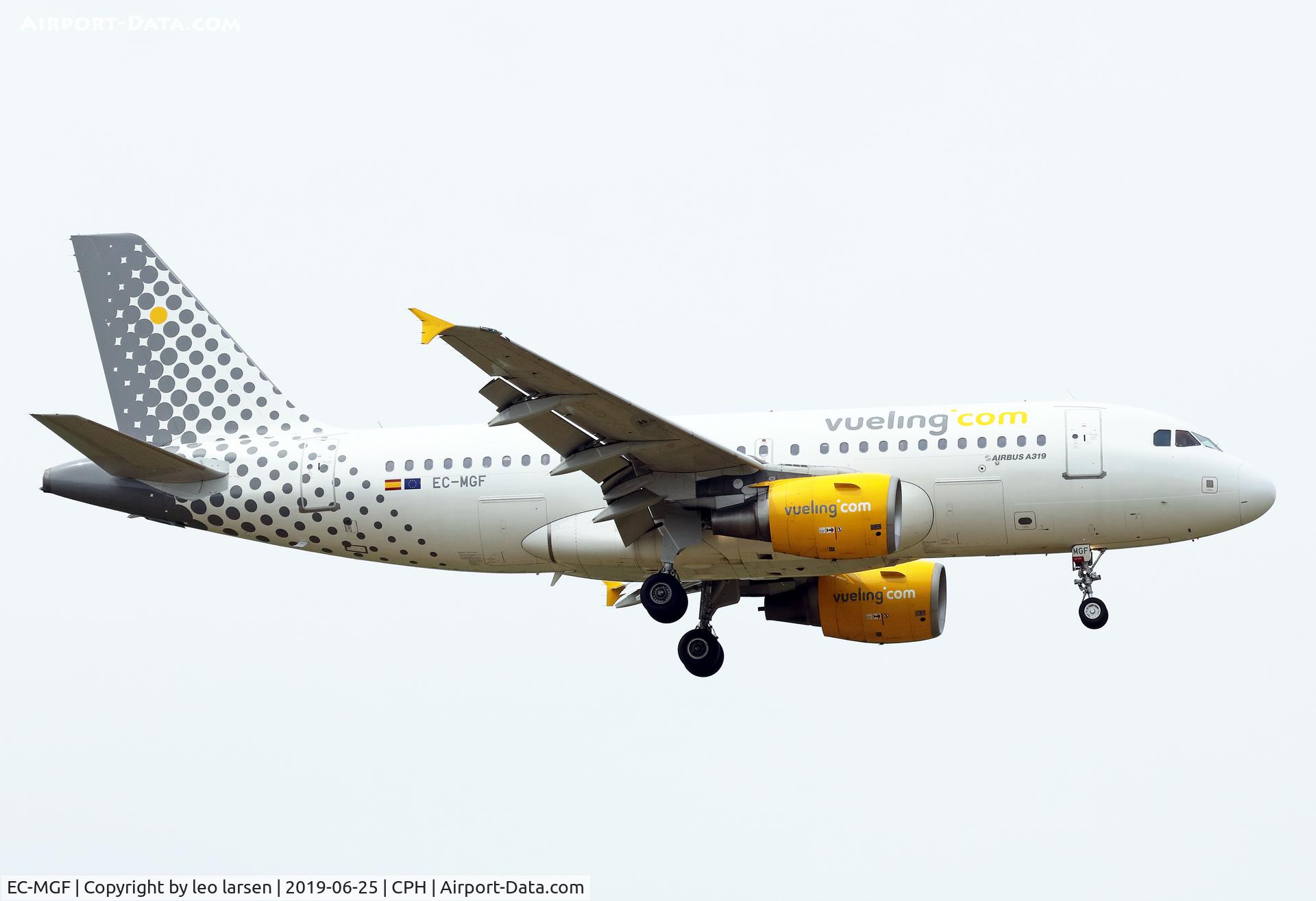 EC-MGF, 2007 Airbus A319-111 C/N 3028, Copenhagen 25.6.2019