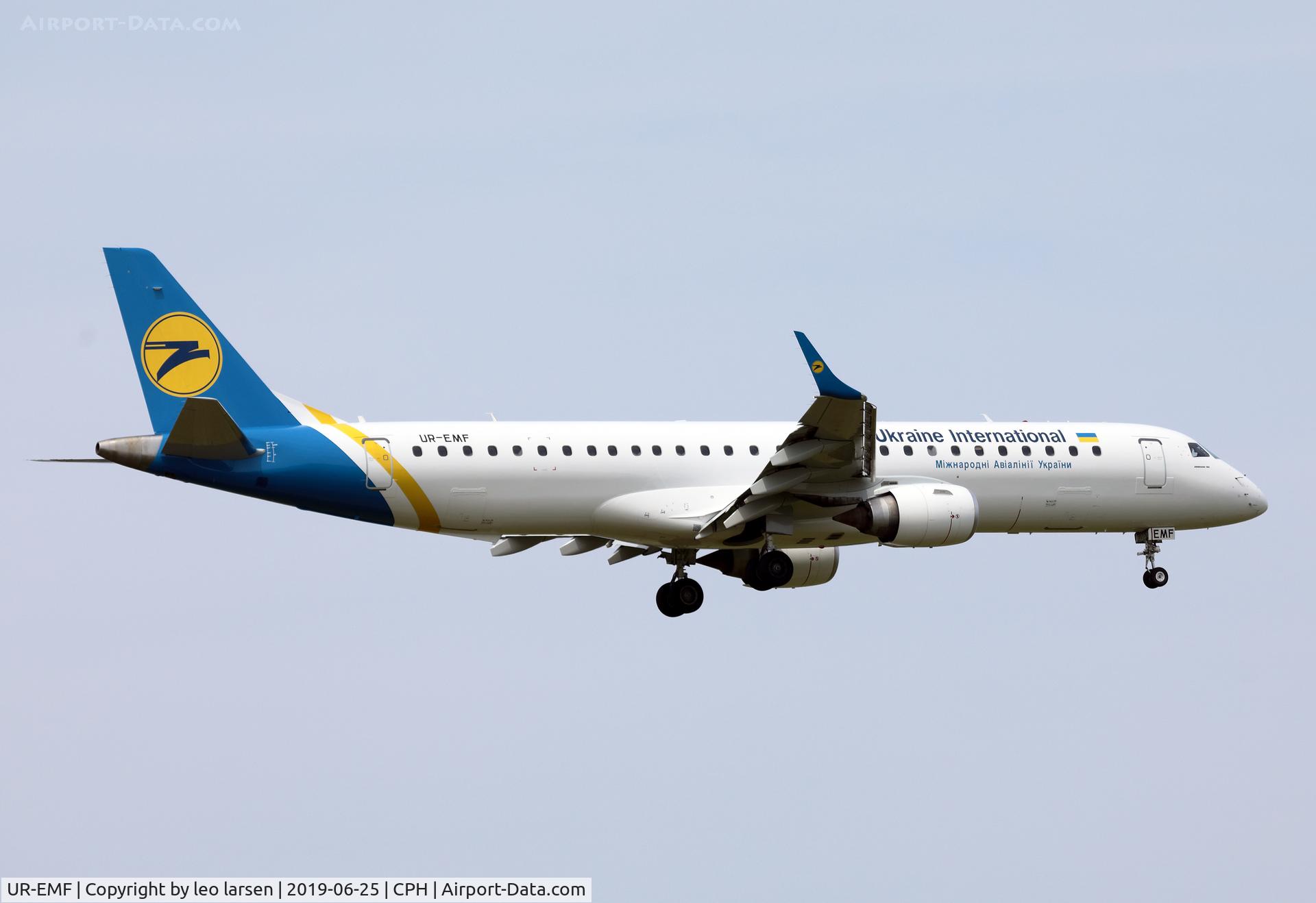 UR-EMF, 2006 Embraer 195LR (ERJ-190-200LR) C/N 19000069, Copenhagen 25.6.2019