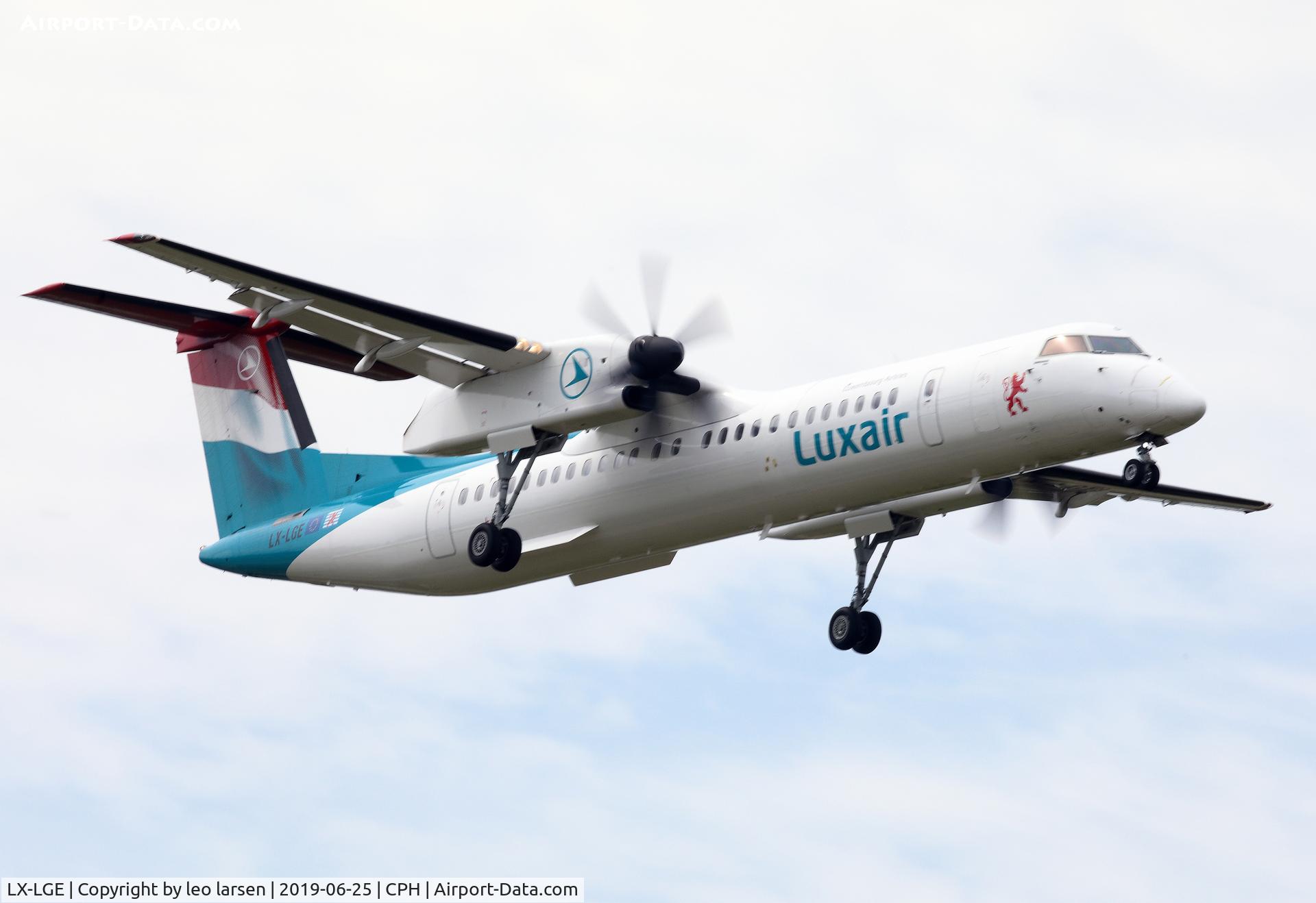 LX-LGE, 2009 De Havilland Canada DHC-8-402Q Dash 8 C/N 4284, Copenhagen 25.6.2019