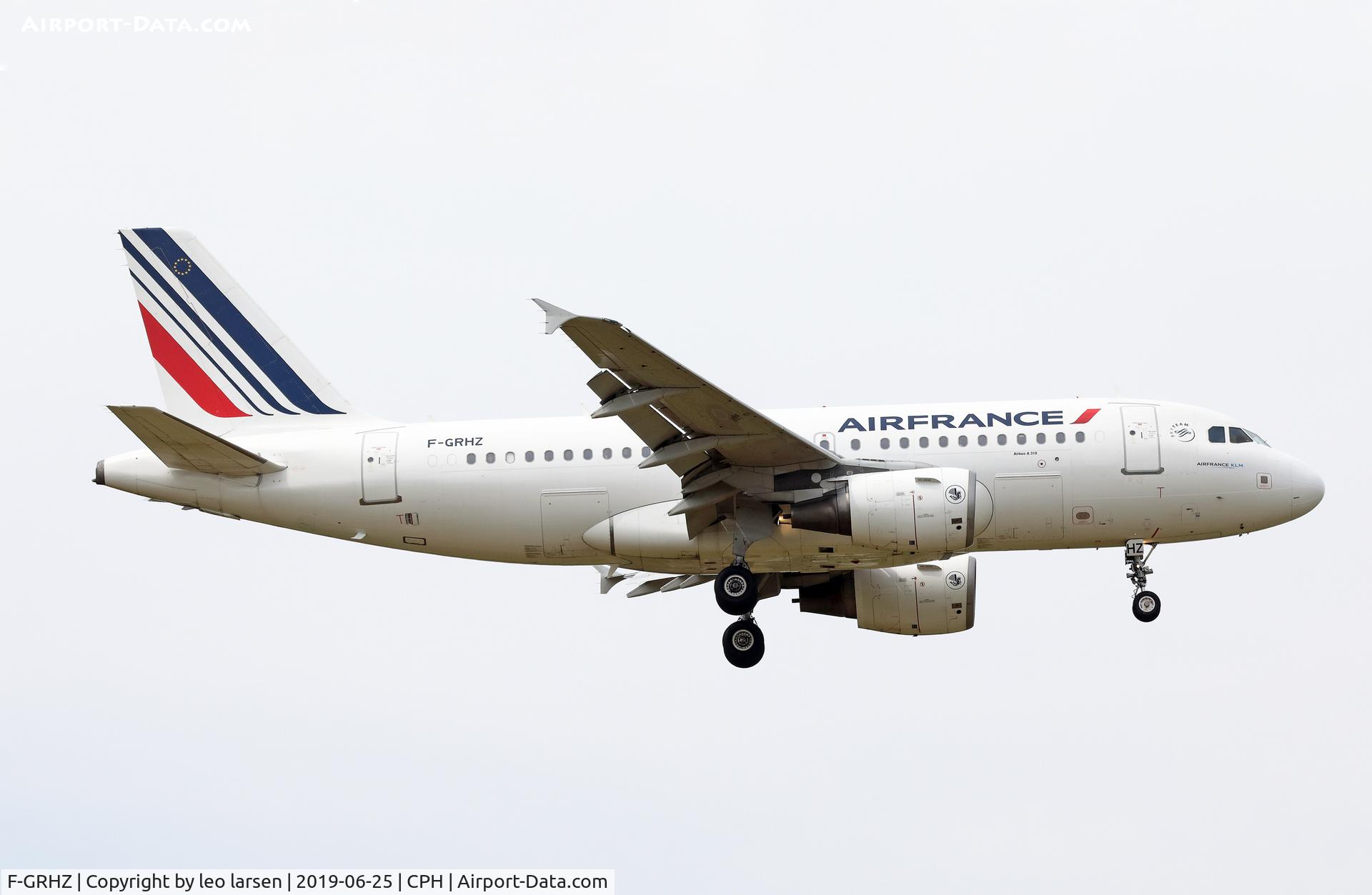 F-GRHZ, 2001 Airbus A319-111 C/N 1622, Copenhagen 25.6.2019