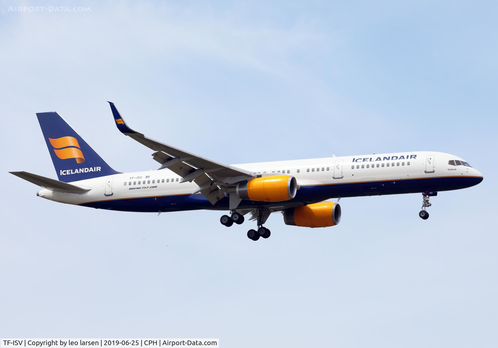 TF-ISV, 1999 Boeing 757-256 C/N 26247, Copenhagen 25.6.2019