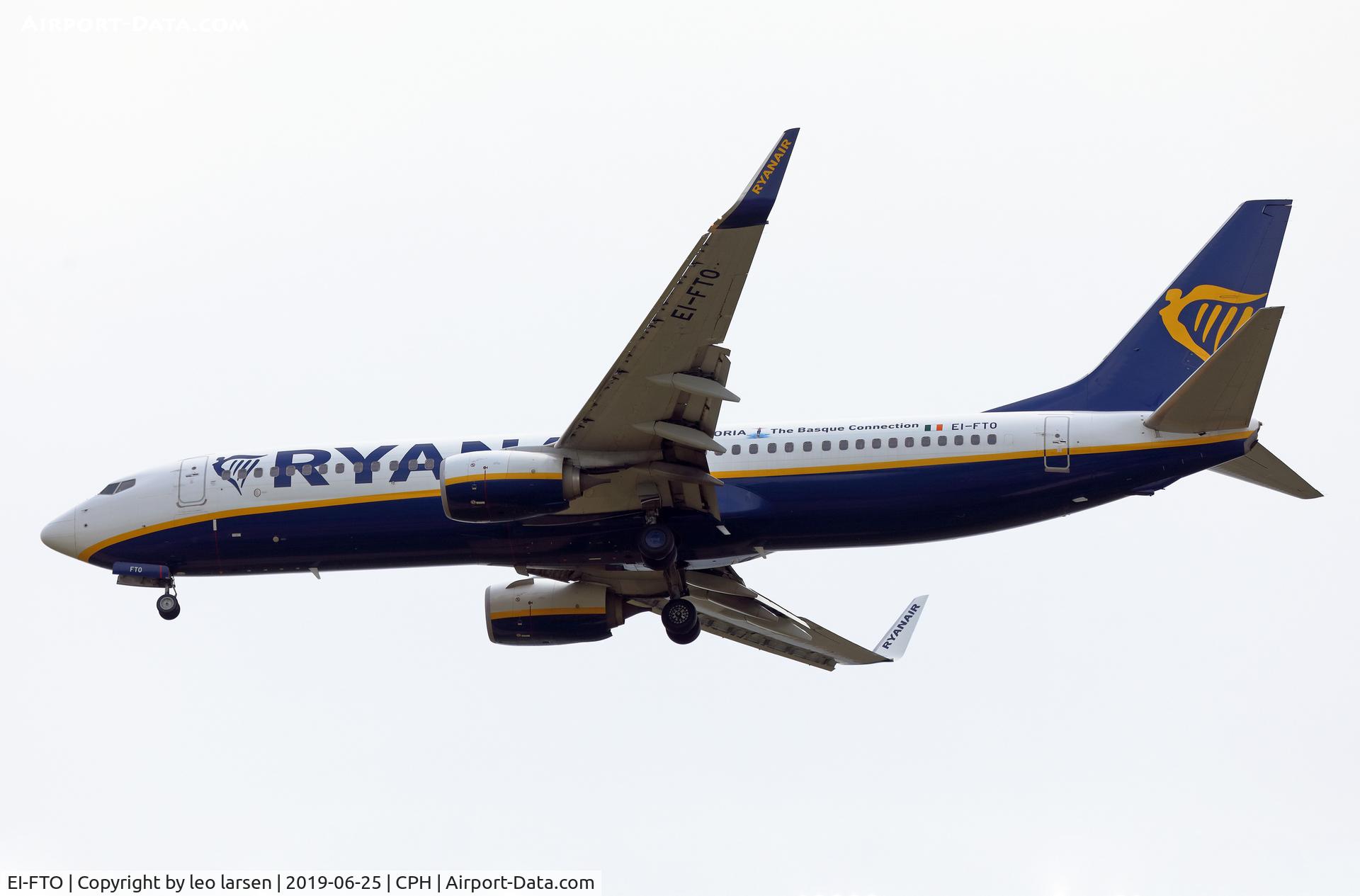 EI-FTO, 2016 Boeing 737-8AS C/N 44765, Copenhagen 25.6.2019