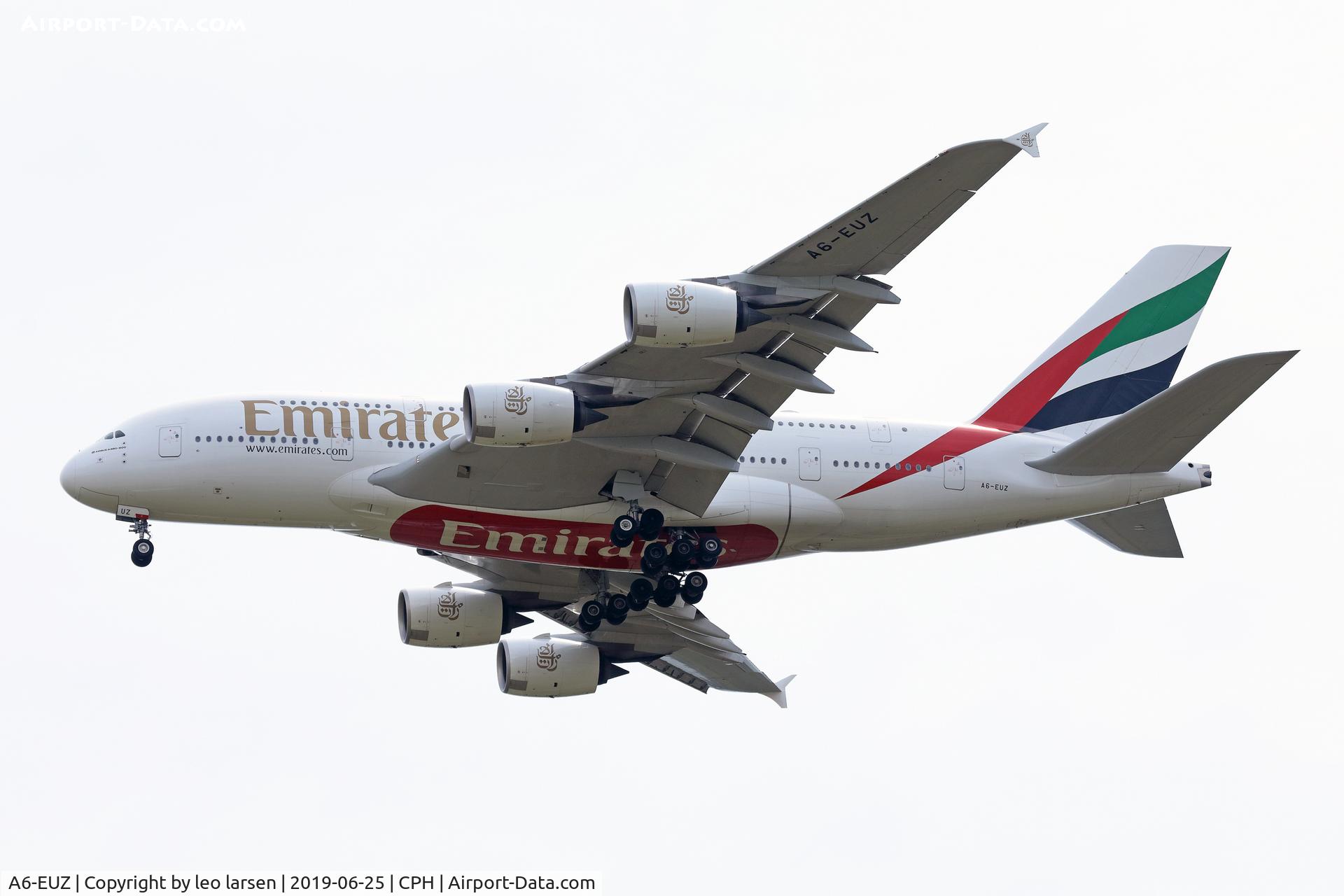 A6-EUZ, 2017 Airbus A380-842 C/N 244, Copenhagen 25.6.2019