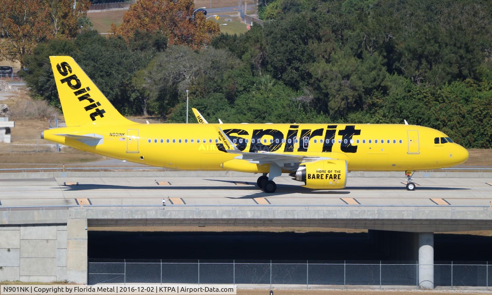 N901NK, 2015 Airbus A320-271NEO C/N 6833, TPA spotting