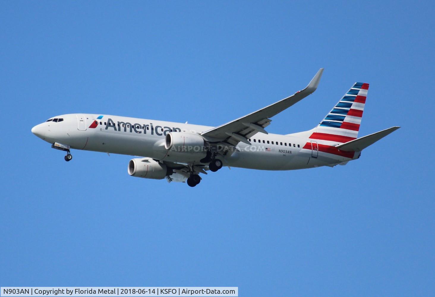 N903AN, 1999 Boeing 737-823 C/N 29505, SFO spotting