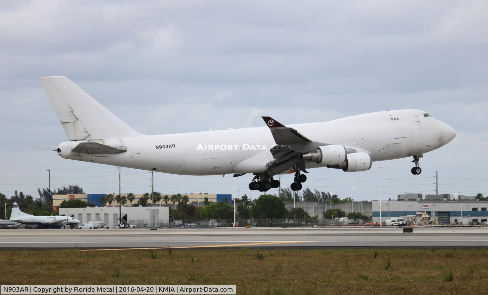 N903AR, 2002 Boeing 747-428F/ER/SCD C/N 33096, MIA spotting