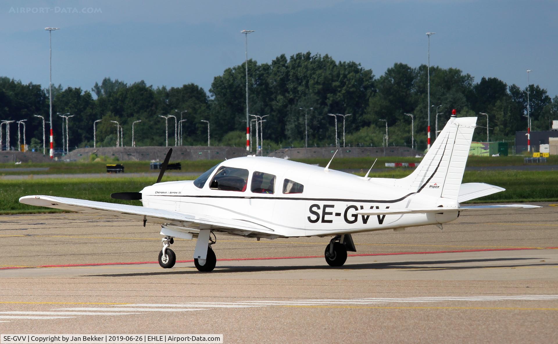 SE-GVV, 1978 Piper PA-28R-201 Cherokee Arrow III Cherokee Arrow III C/N 28R-7837213, Lelystad Airport