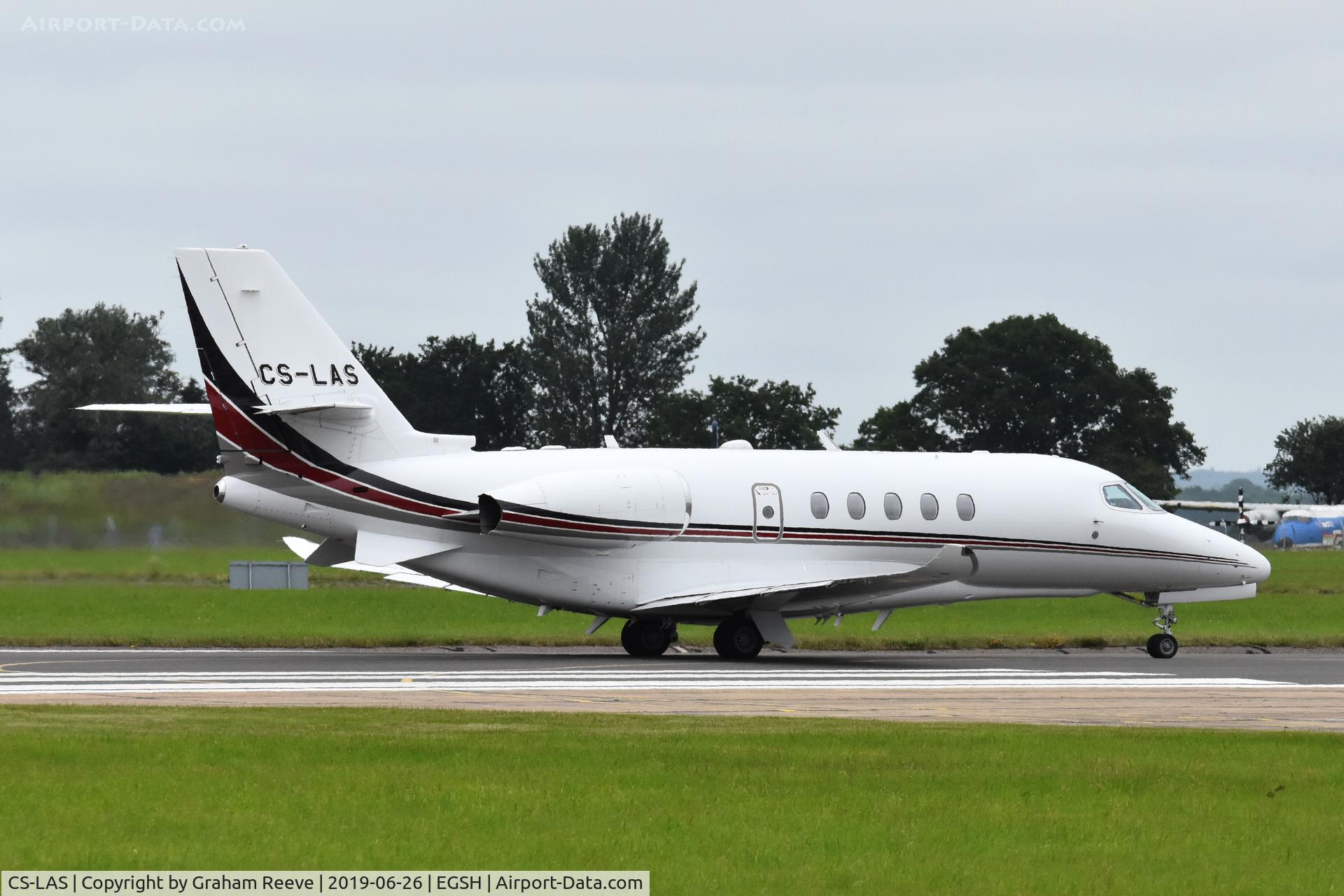 CS-LAS, 2015 Cessna 680A Citation Latitude C/N 680A-0015, Departing from Norwich.