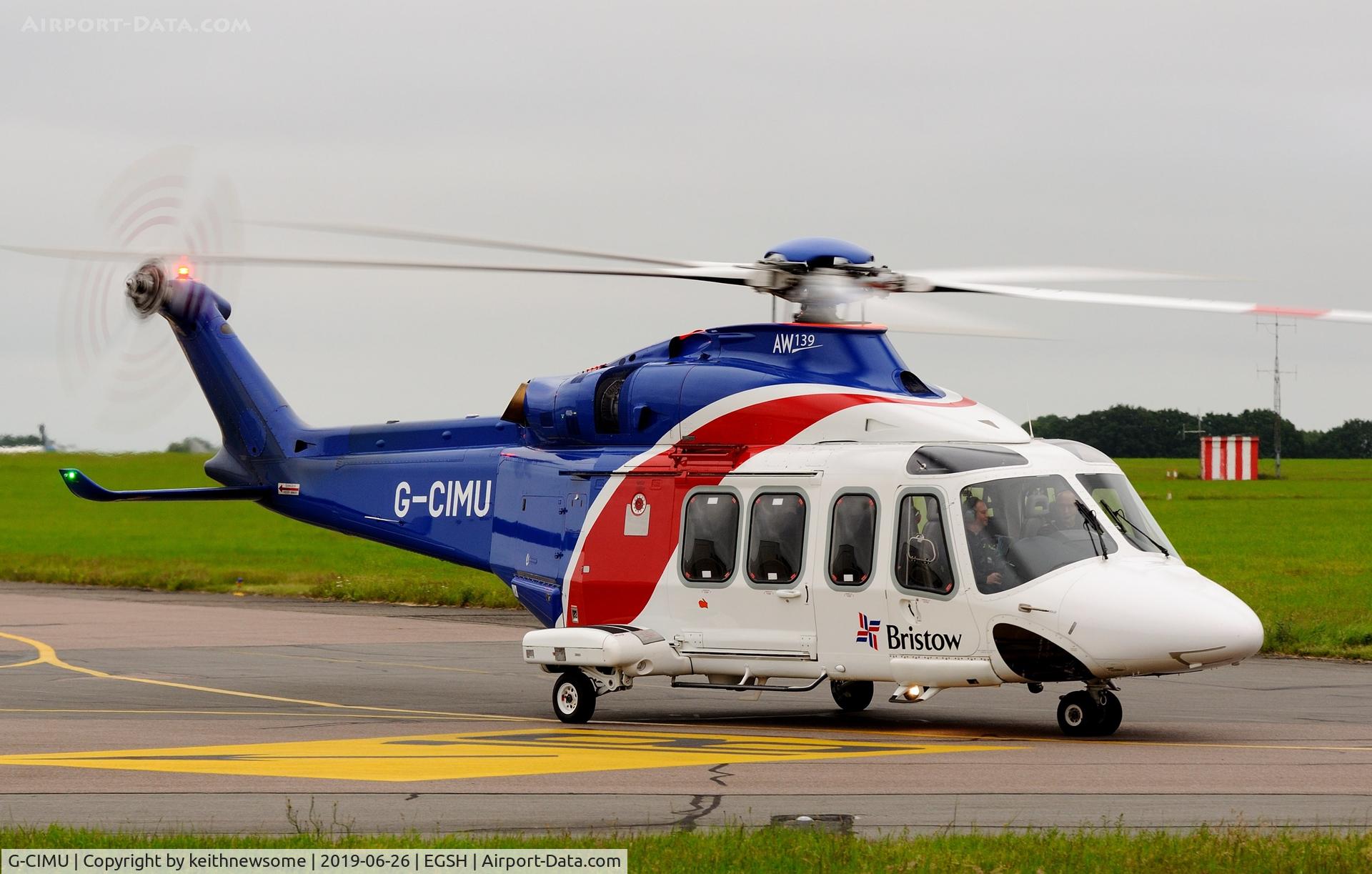G-CIMU, 2015 AgustaWestland AW-139 C/N 31583, Returning from Offshore.