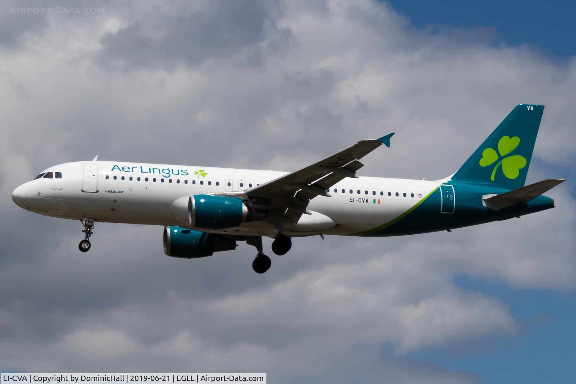 EI-CVA, 2000 Airbus A320-214 C/N 1242, Landing RWY 27L